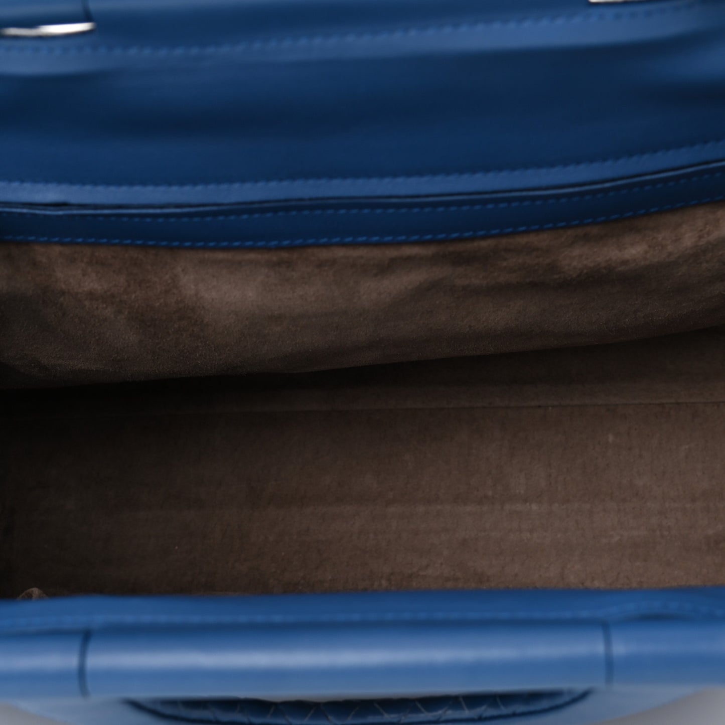 French Calfskin Bretagne Tote Blue