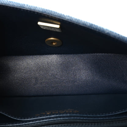 Chanel Washed Denim Quilted Mini Rectangular Flap Blue 5 of 10
