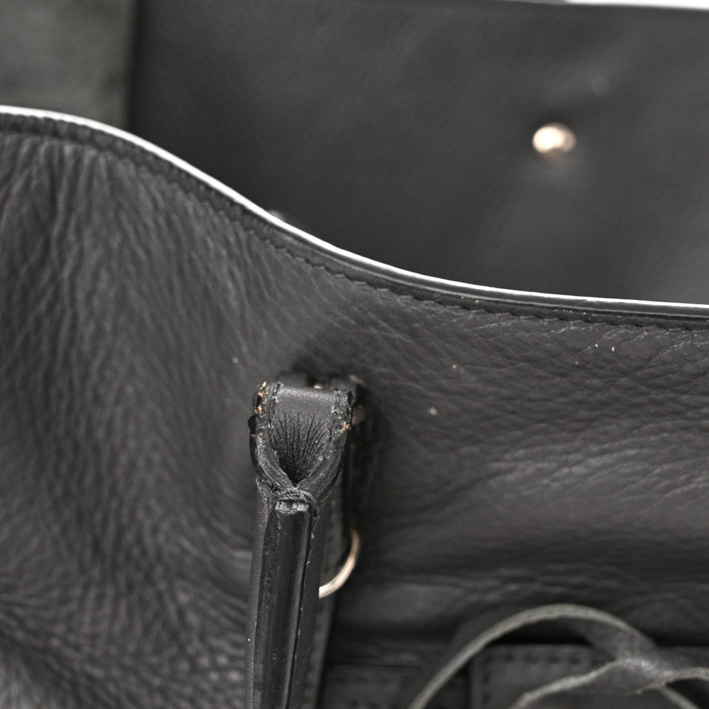 Veau Papier A5 Zip Around Tote Gris Fossile