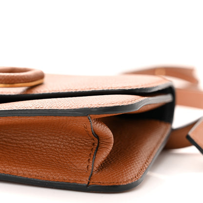 Valentino Garavani Grainy Calfskin VSling Belt Bag Saddle Brown 9 of 10