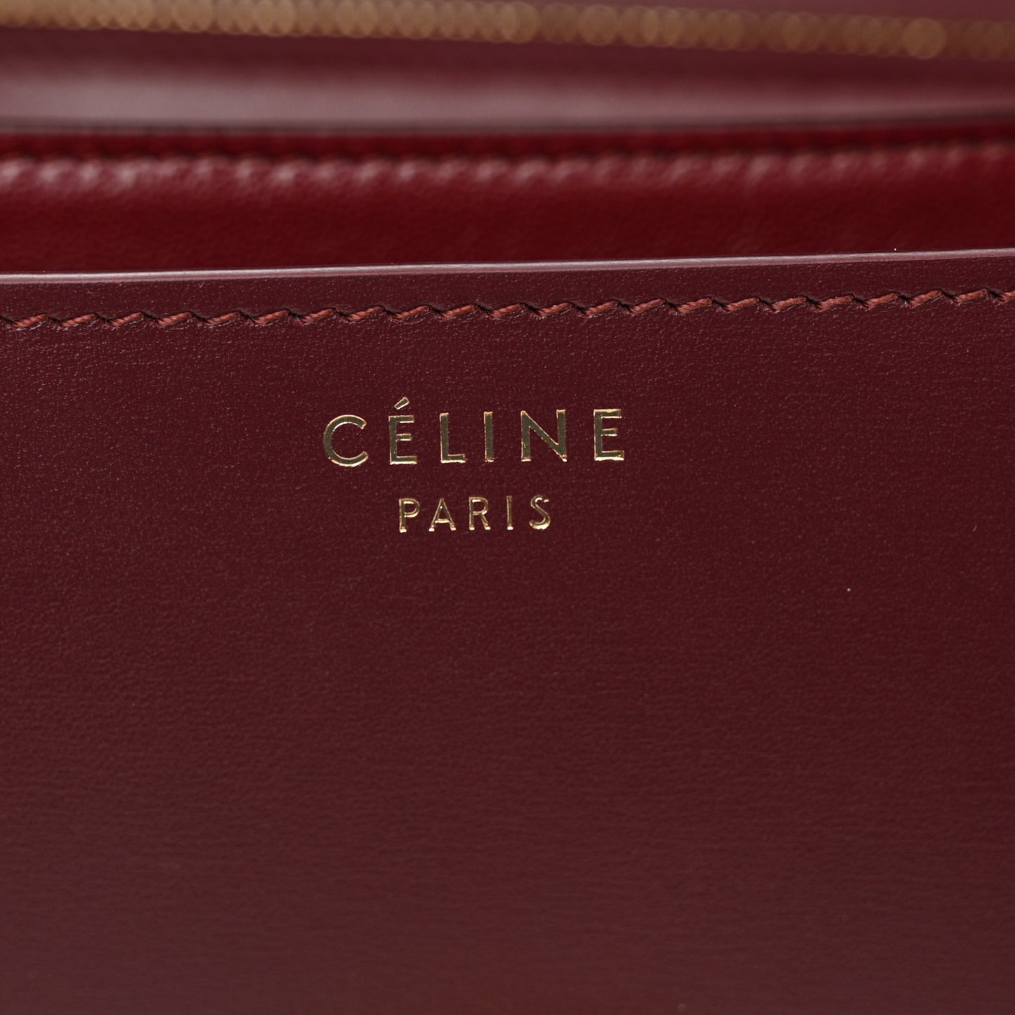 Box Calfskin Medium Classic Box Flap Bag Burgundy