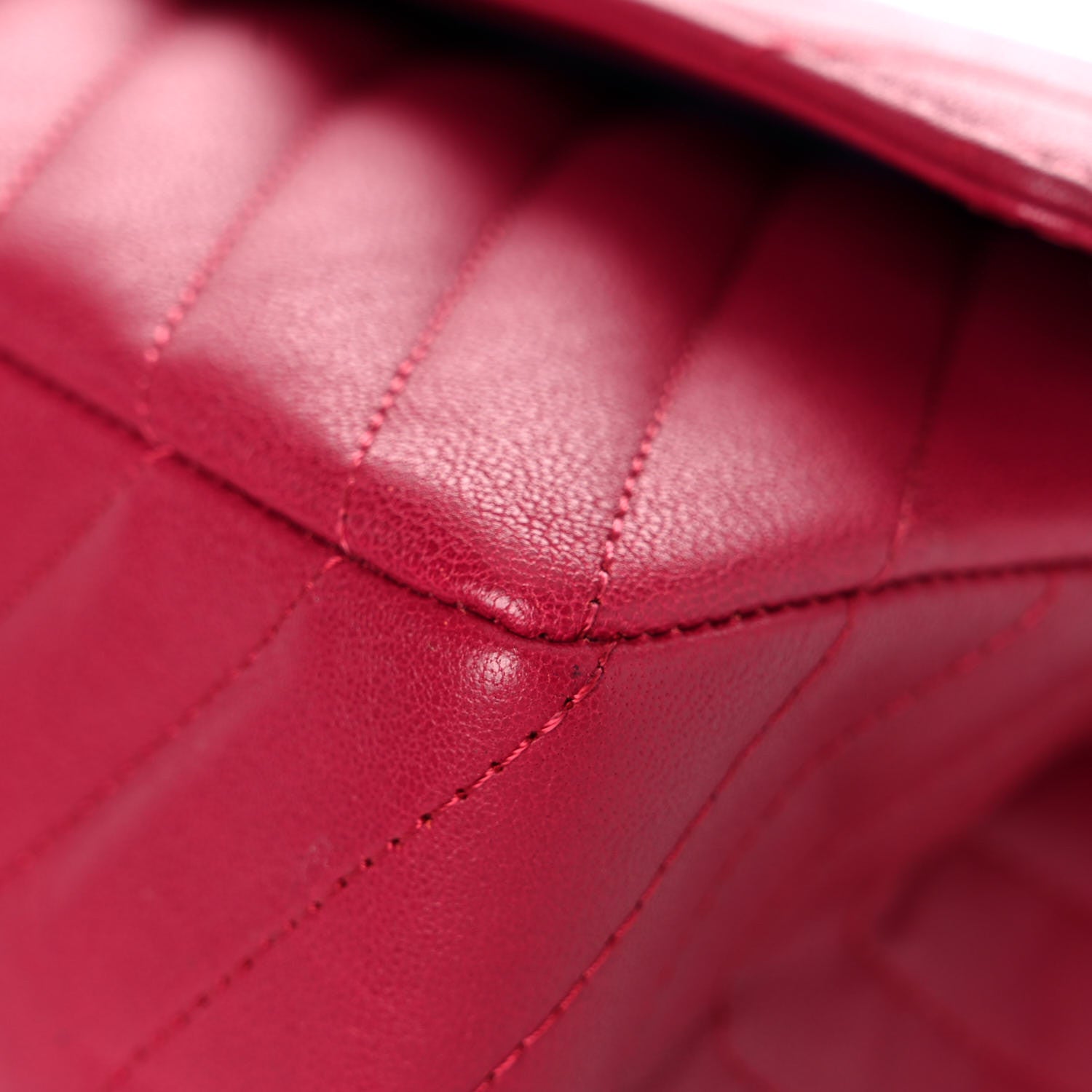 Chanel Sheepskin Chevron Quilted 2.55 Reissue 226 Flap Dark Pink 9 of 15