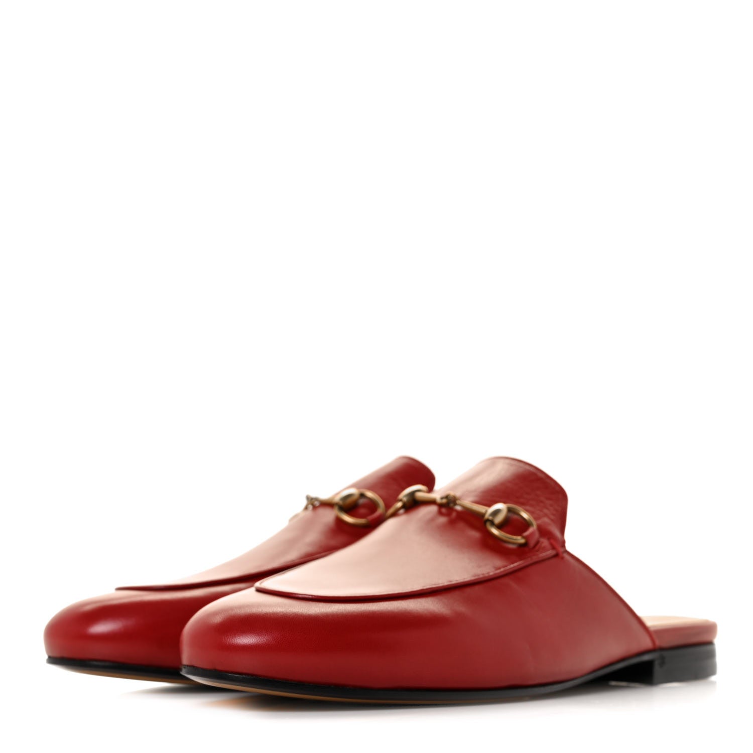 Gucci Malaga Kid Womens Princetown Slippers 39 Hibiscus Red 3 of 9