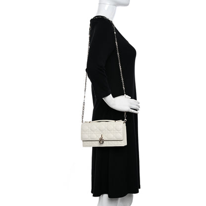 Christian Dior Lambskin Cannage Mini My Dior Bag Latte 2 of 12