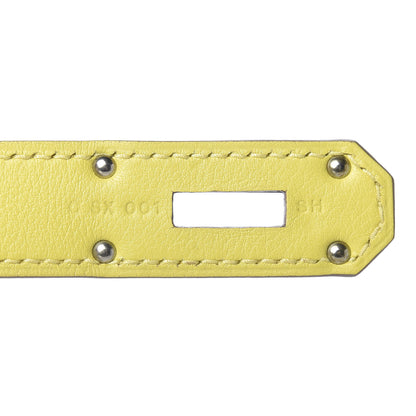 Hermes Toile De Camp Evercolor HAC Birkin 40 Ficelle Lime 9 of 11