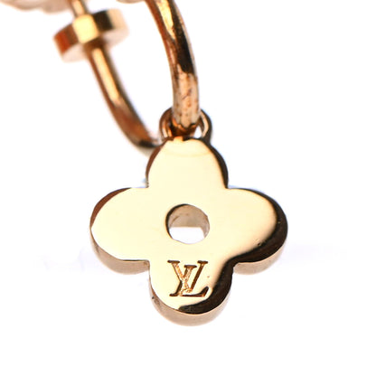Louis Vuitton Brass Blooming Earrings Gold 4 of 4