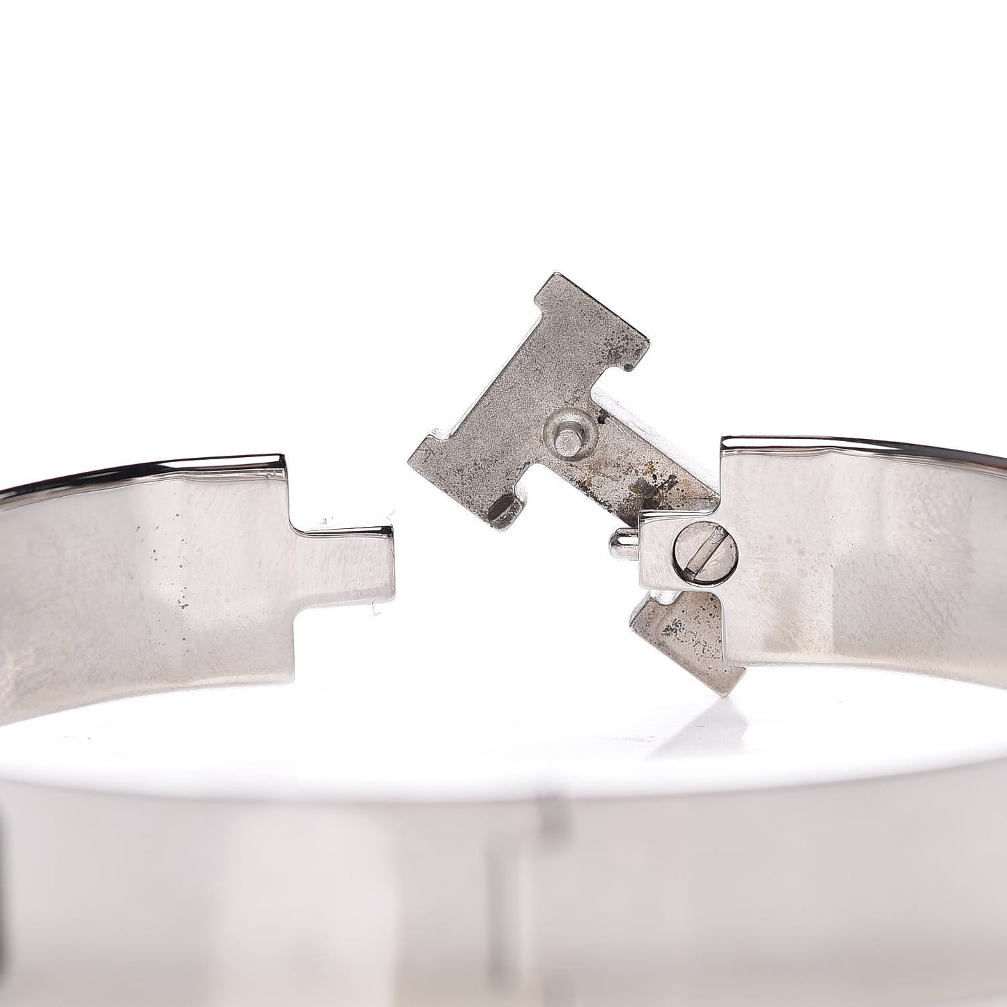 Enamel Narrow Clic Clac H Bracelet GM Black