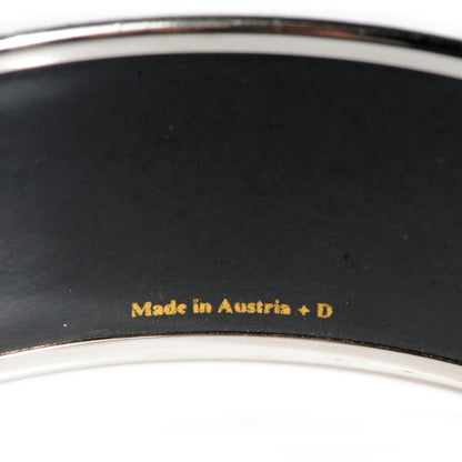 Hermes Enamel Printed Carillons D'Hiver Wide Bracelet 70 Purple 4 of 5