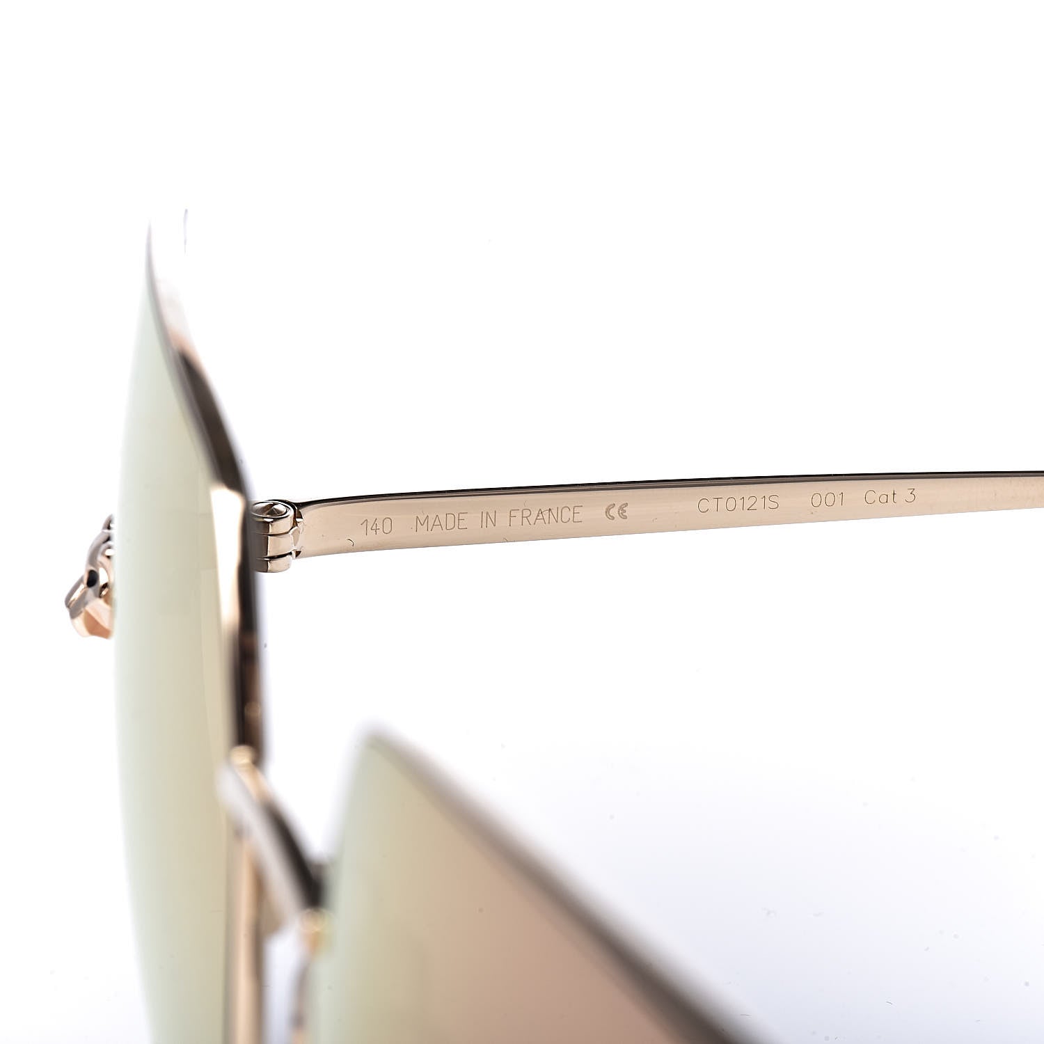 Cartier Panthere De Sunglasses Champagne Gold 6 of 8