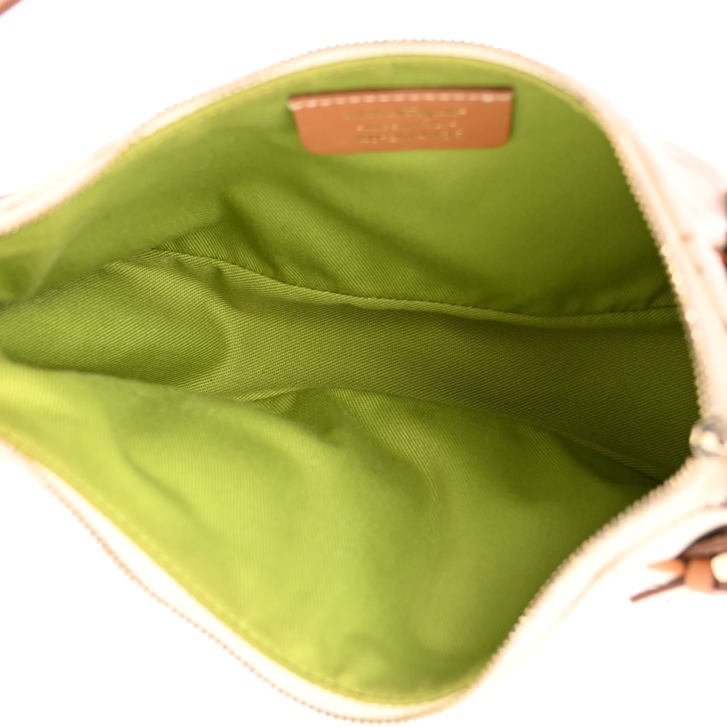 Salvatore Ferragamo Calfskin Gancini Embossed Shoulder Bag Off White 5 of 12