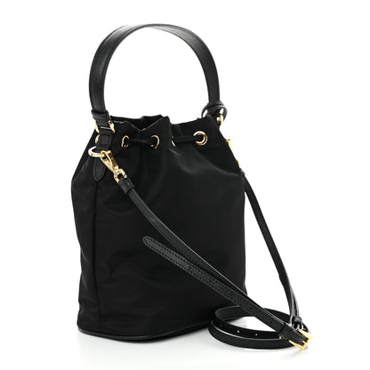 Prada Re-Nylon Saffiano Mini Re-Edition 1978 Bucket Bag Black 3 of 10