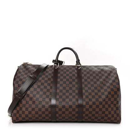 Louis Vuitton Damier Ebene Keepall Bandouliere 55 1 of 10
