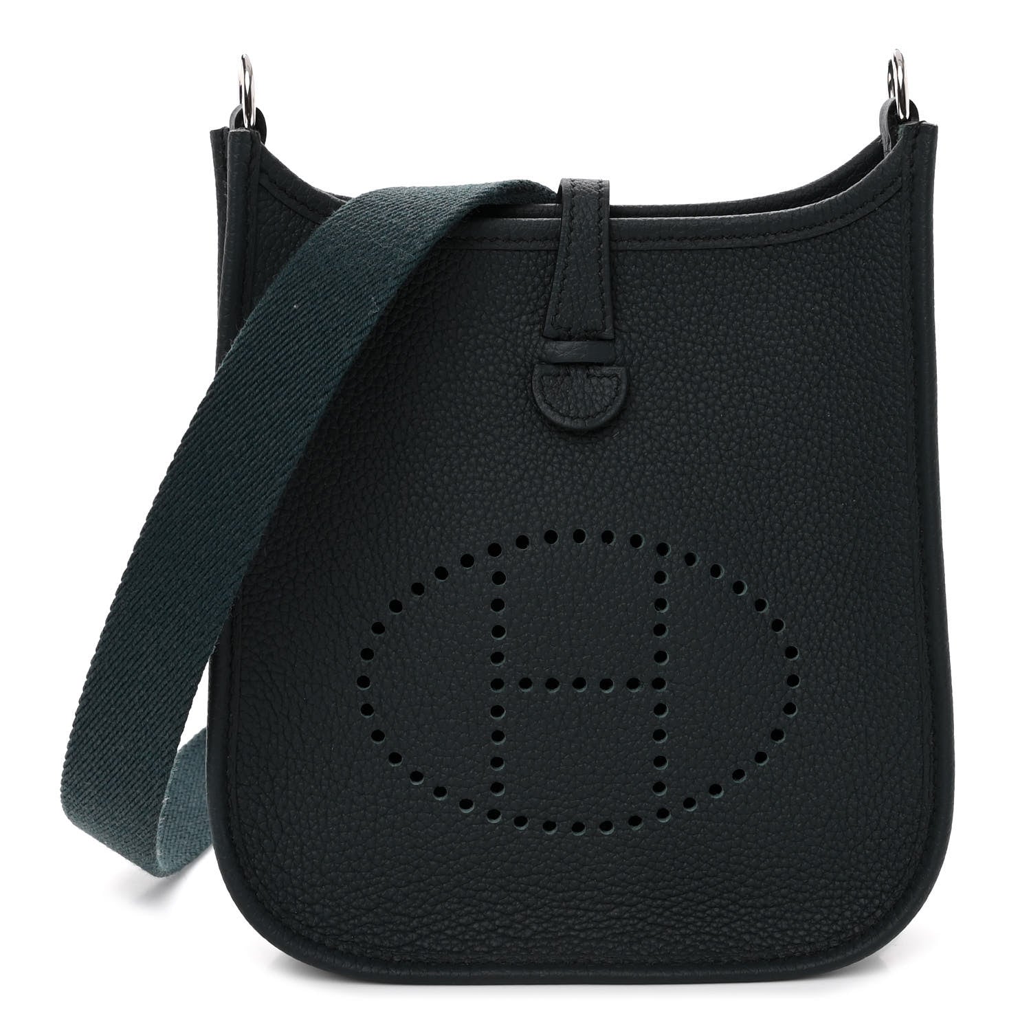 Hermes Taurillon Clemence Evelyne TPM Vert Cypress 1 of 10