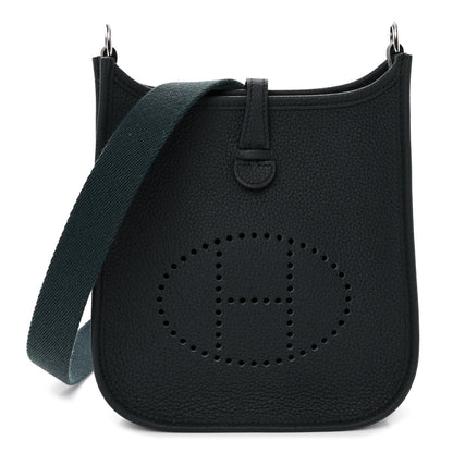 Hermes Taurillon Clemence Evelyne TPM Vert Cypress 1 of 10