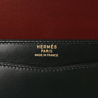 Hermes Box Faco Clutch Rouge H Vert Fonce Black 5 of 11