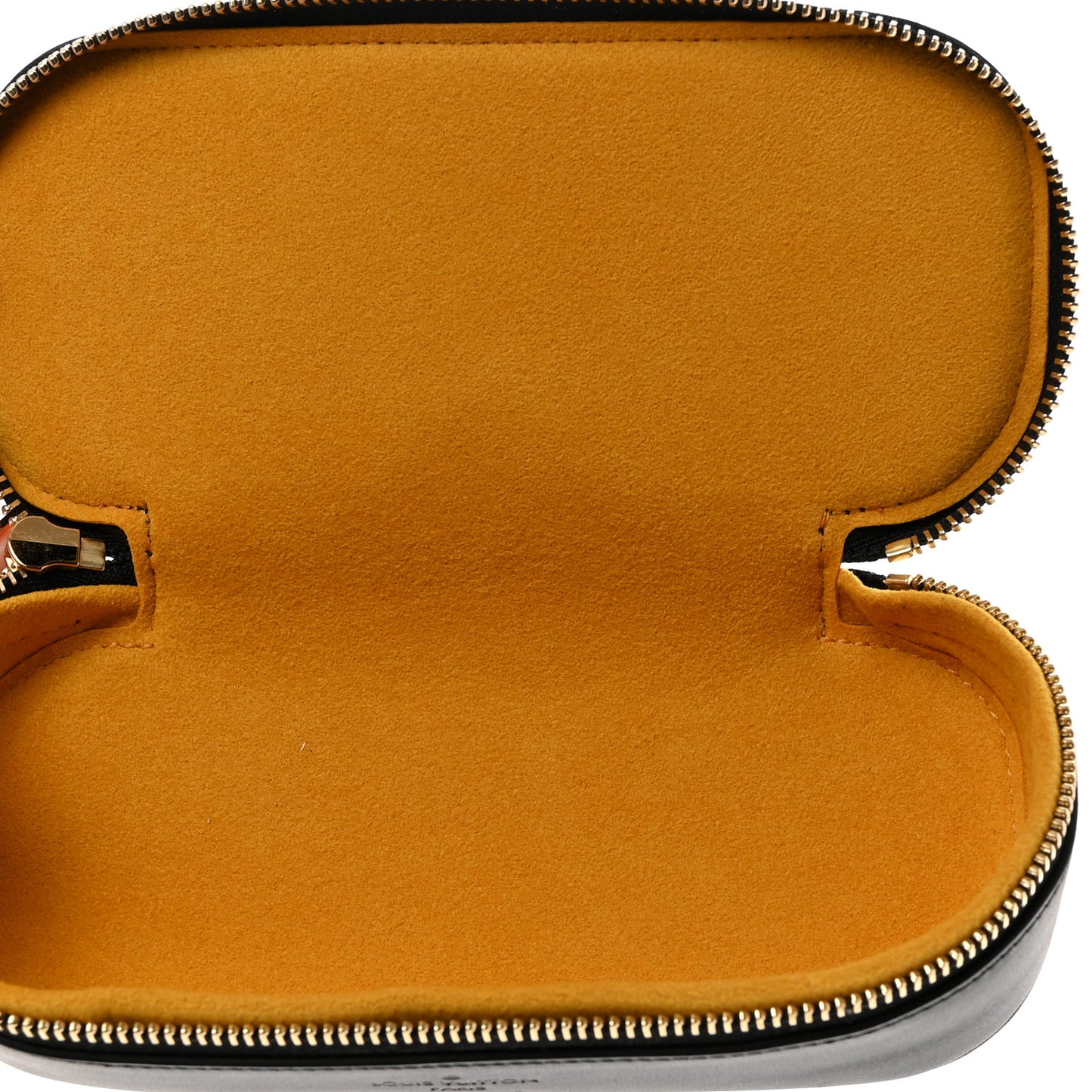 Monogram Emilie Zippered Sunglasses Case Black