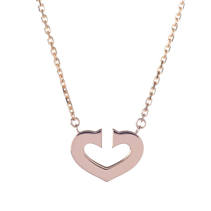 Cartier 18K Pink Gold Medium Hearts and Symbols Necklace 4 of 7