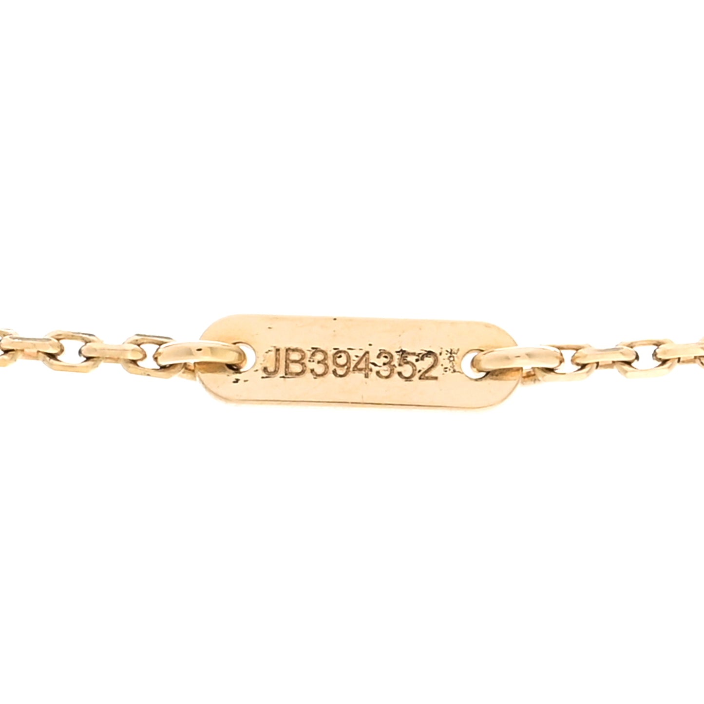 18K Yellow Gold Mother of Pearl Sweet Alhambra Pendant Necklace