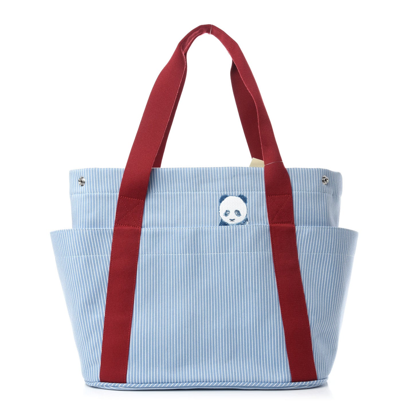 Cotton Canvas Passe-Passe Nappy Tote Bag Bluette