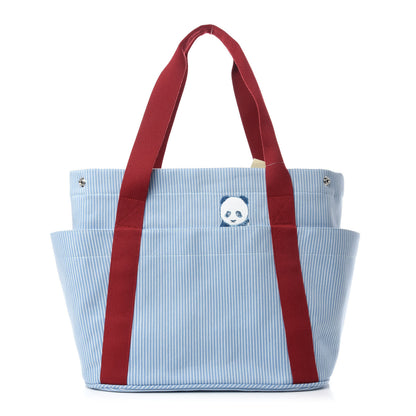 Hermes Cotton Canvas Passe-Passe Nappy Tote Bag Bluette 1 of 11