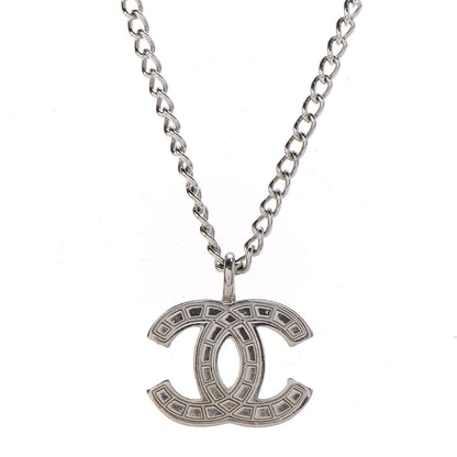 Chanel CC Pendant Necklace Silver 4 of 7