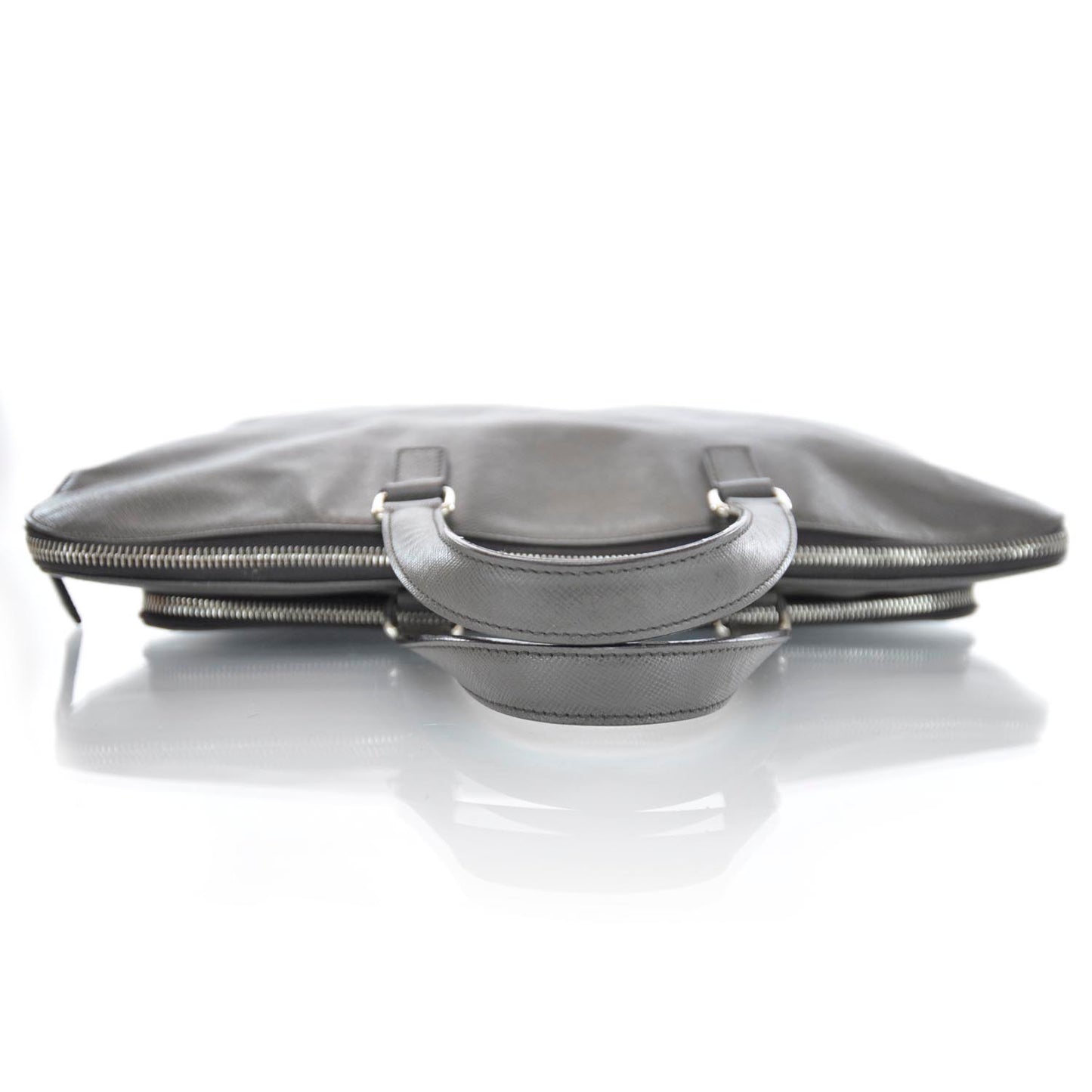 Saffiano Briefcase Grey