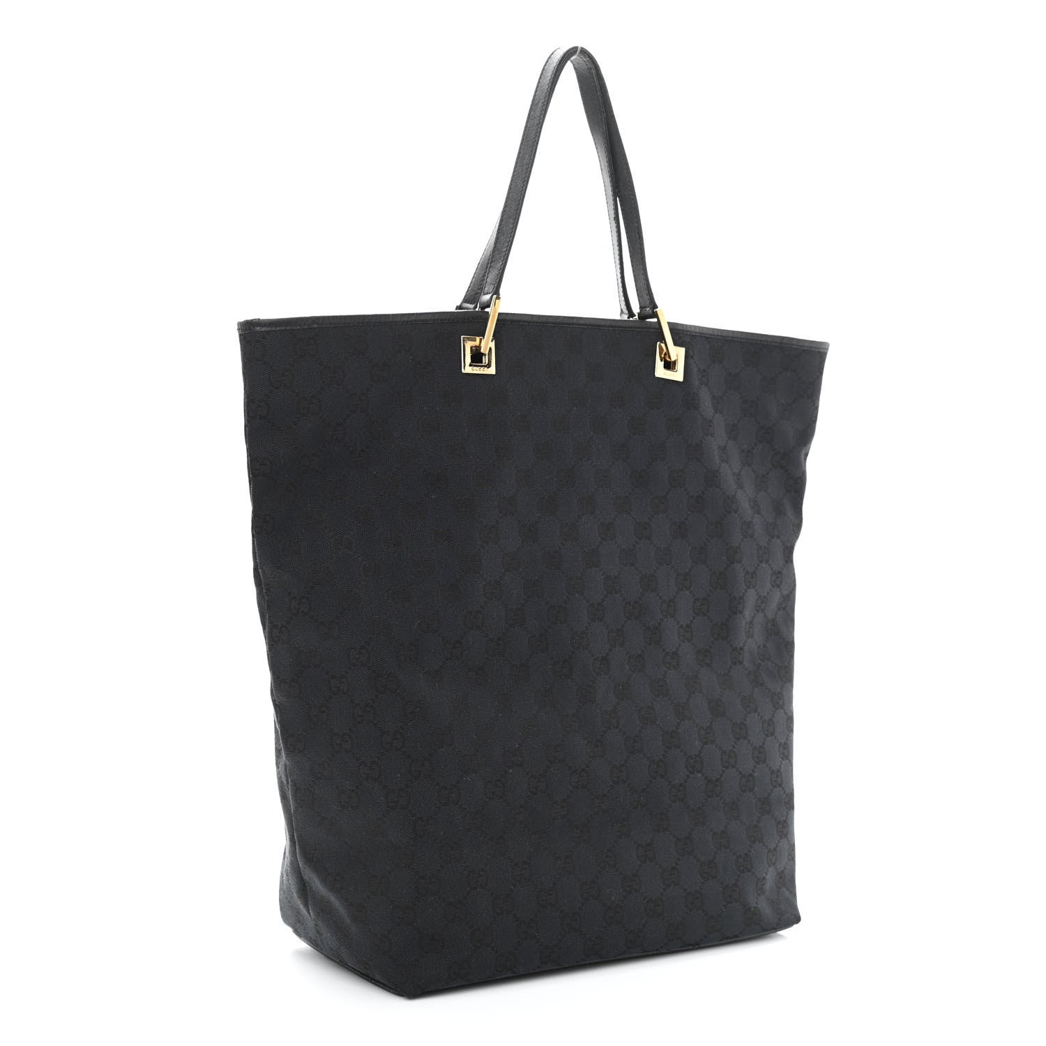 Gucci Monogram Large Bucket Tote Black 3 of 14