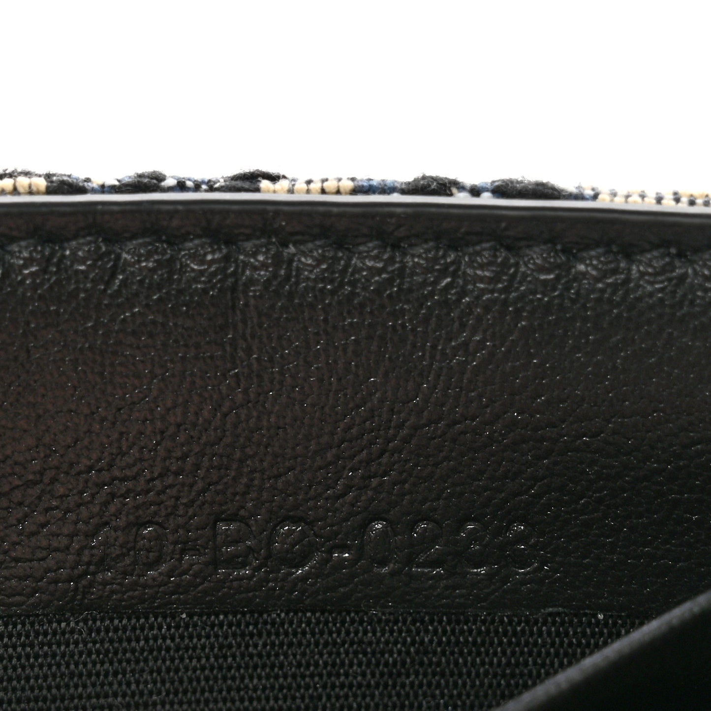 Oblique Bill Clip Wallet Beige Black