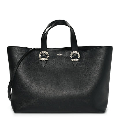 Jimmy Choo Calfskin Crystal Cheri Tote Black 1 of 11