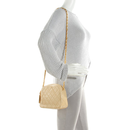 Chanel Lambskin Quilted Camera Case Beige 2 of 8