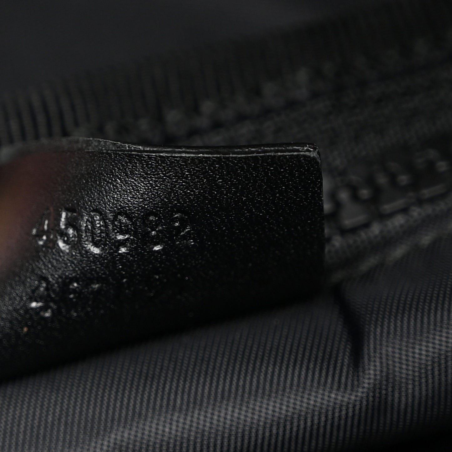 Techno Canvas Web L'Aveugle Par Amour Embroidered Double Buckle Backpack Black