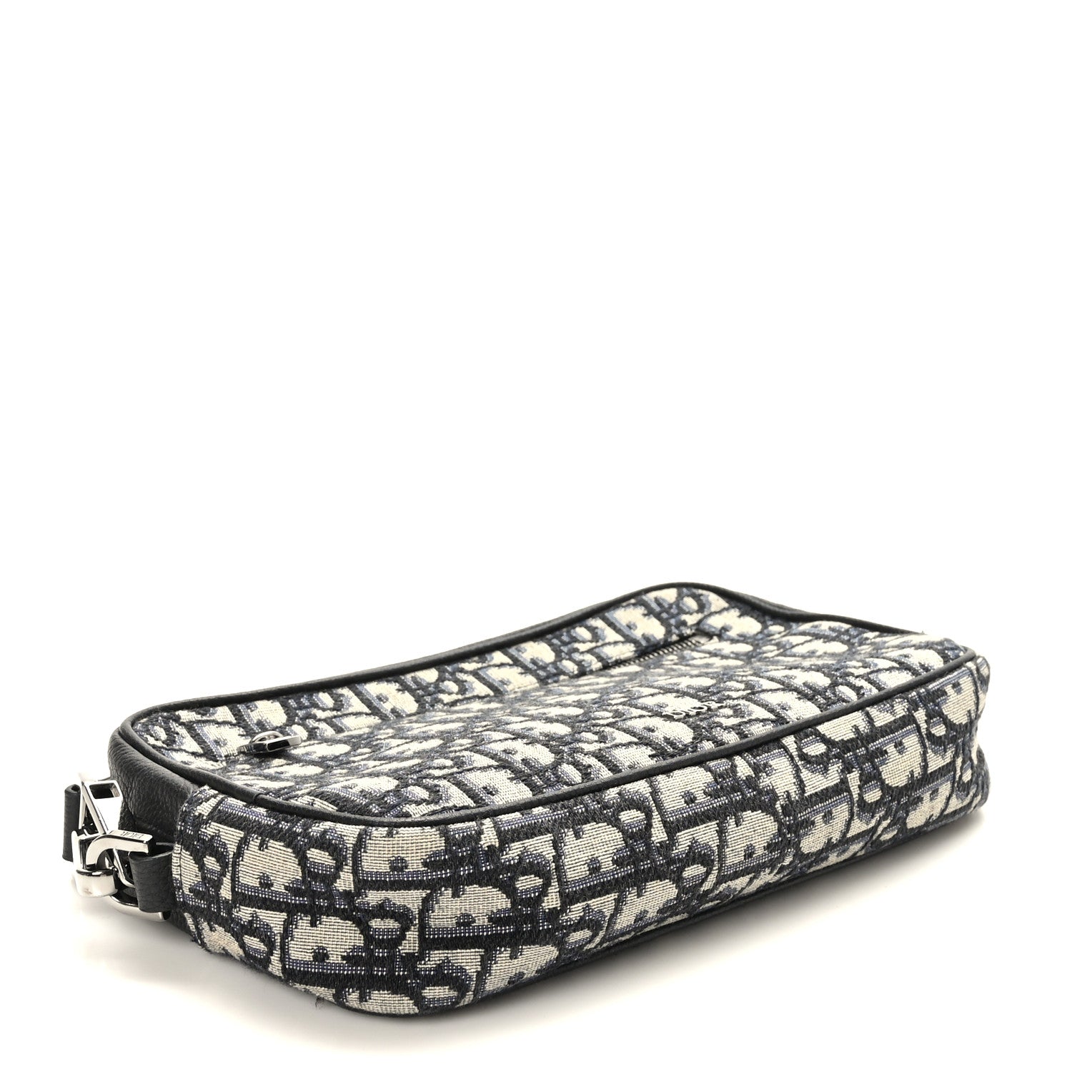 Christian Dior Oblique Wristlet Pouch Blue 4 of 8