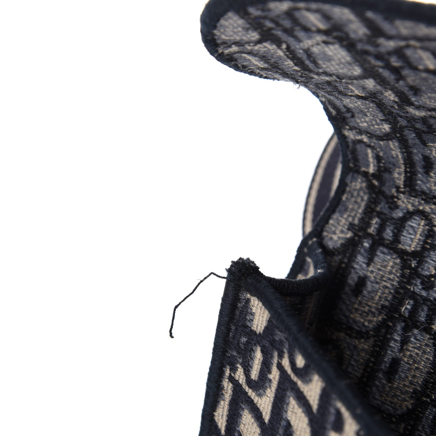 Christian Dior Oblique Slim Saddle Pouch Blue 8 of 11