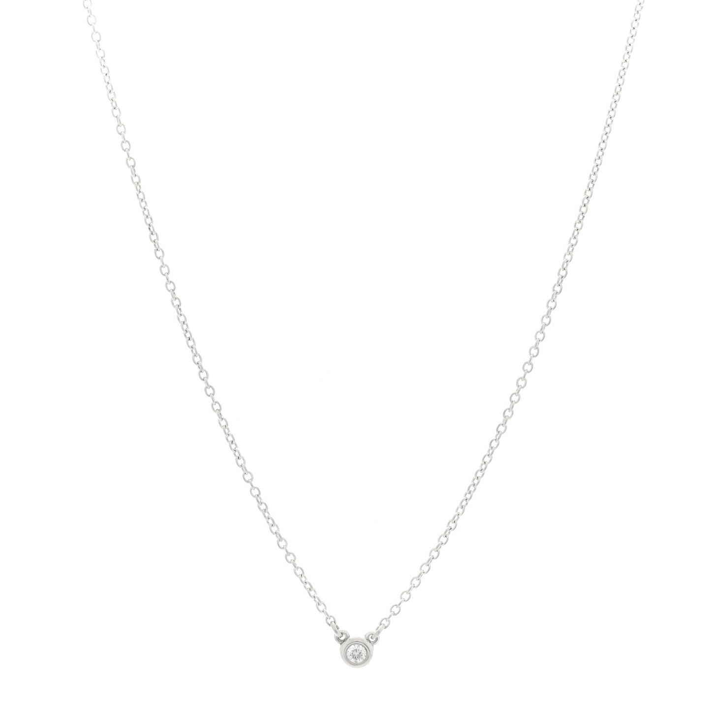 Diamond .03ct Elsa Peretti Diamonds by the Yard Pendant Necklace