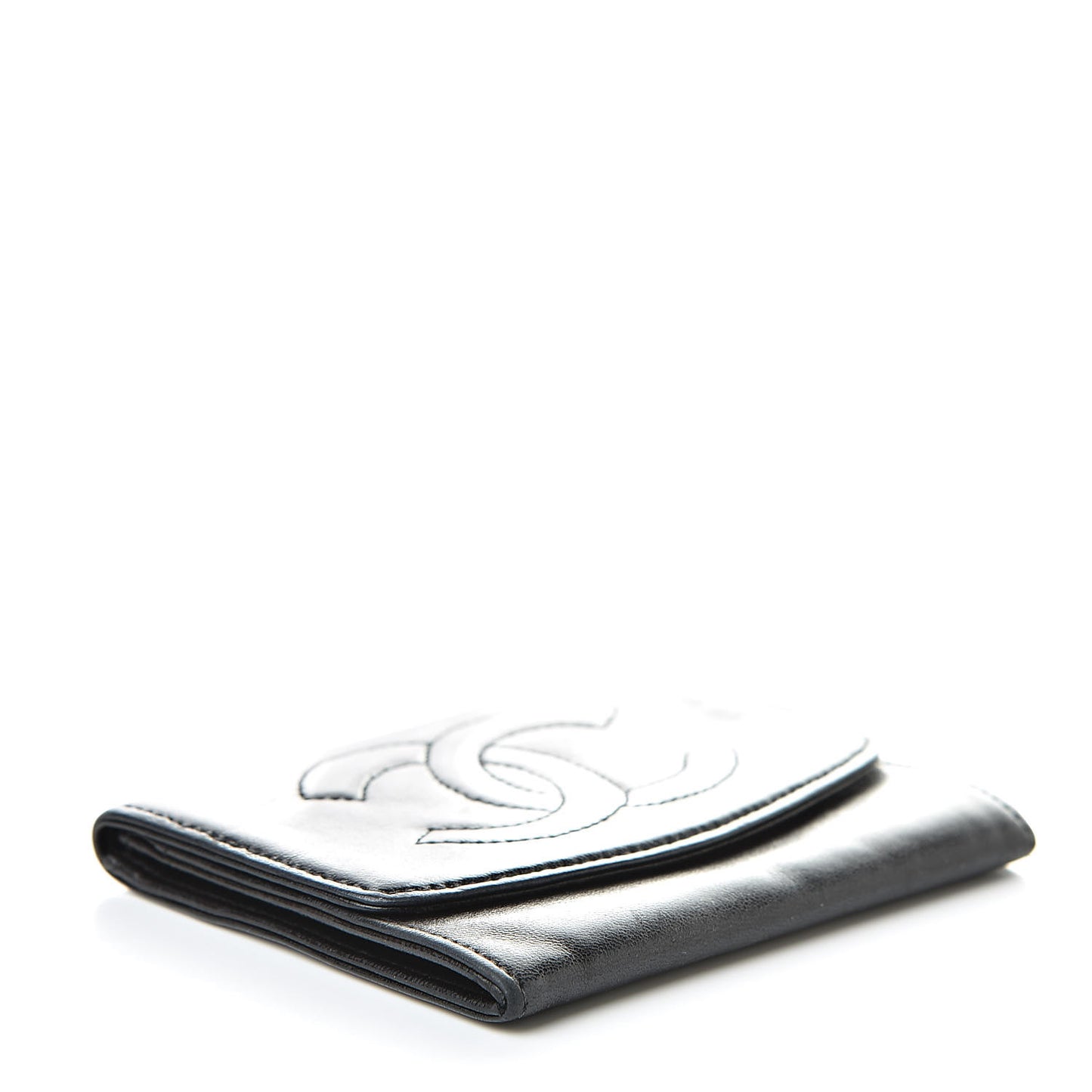 Calfskin Timeless Coin Purse Black