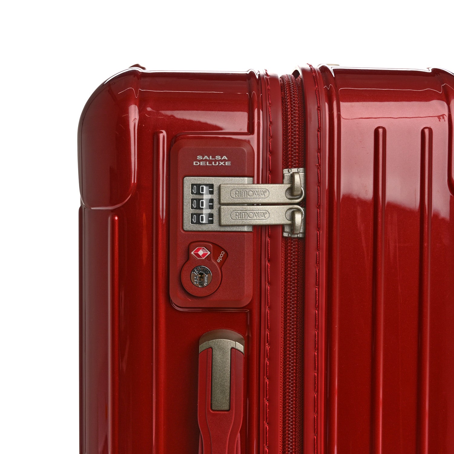 Rimowa Polycarbonate Salsa Deluxe Hybrid Cabin 53 Orient Red 10 of 12