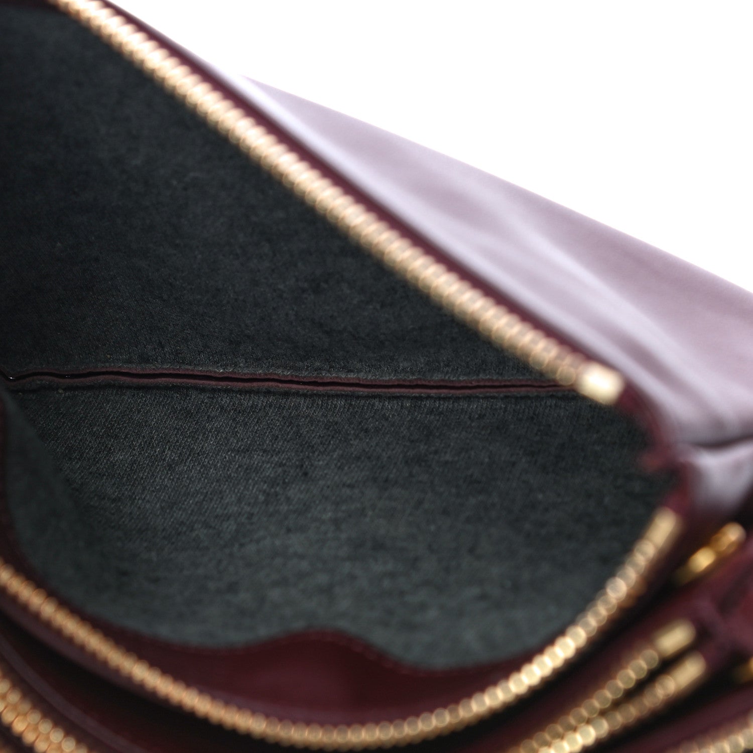 Celine Lambskin Small Trio Crossbody Bag Burgundy 6 of 15