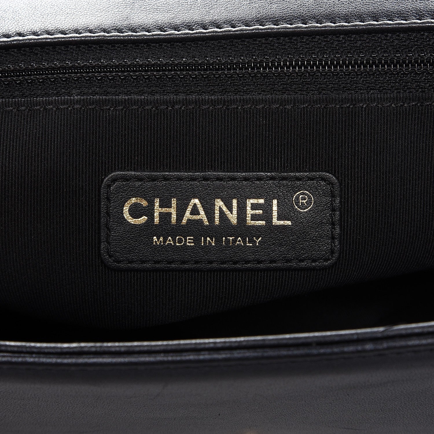 Chanel Lambskin New Medium Boy Flap Pearly Black 6 of 13
