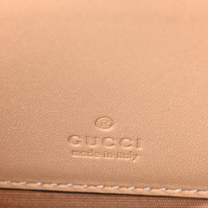 Gucci GG Supreme Monogram Calfskin Horsebit Print Mini Padlock Top Handle Shoulder Bag Beige Ebony Light Pink 6 of 12