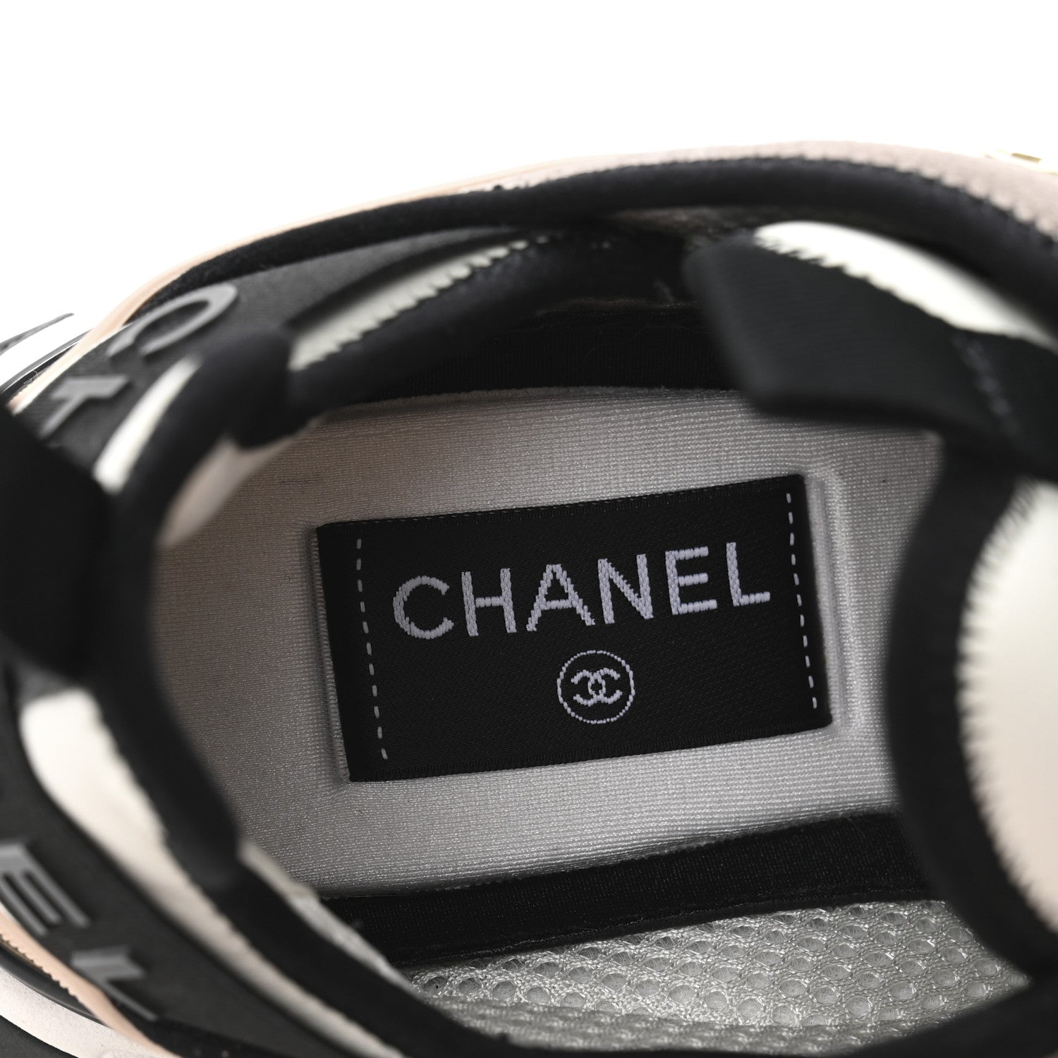 Chanel Suede Calfskin Mixed Fibers CC Sneakers 39 Pink Grey 7 of 10