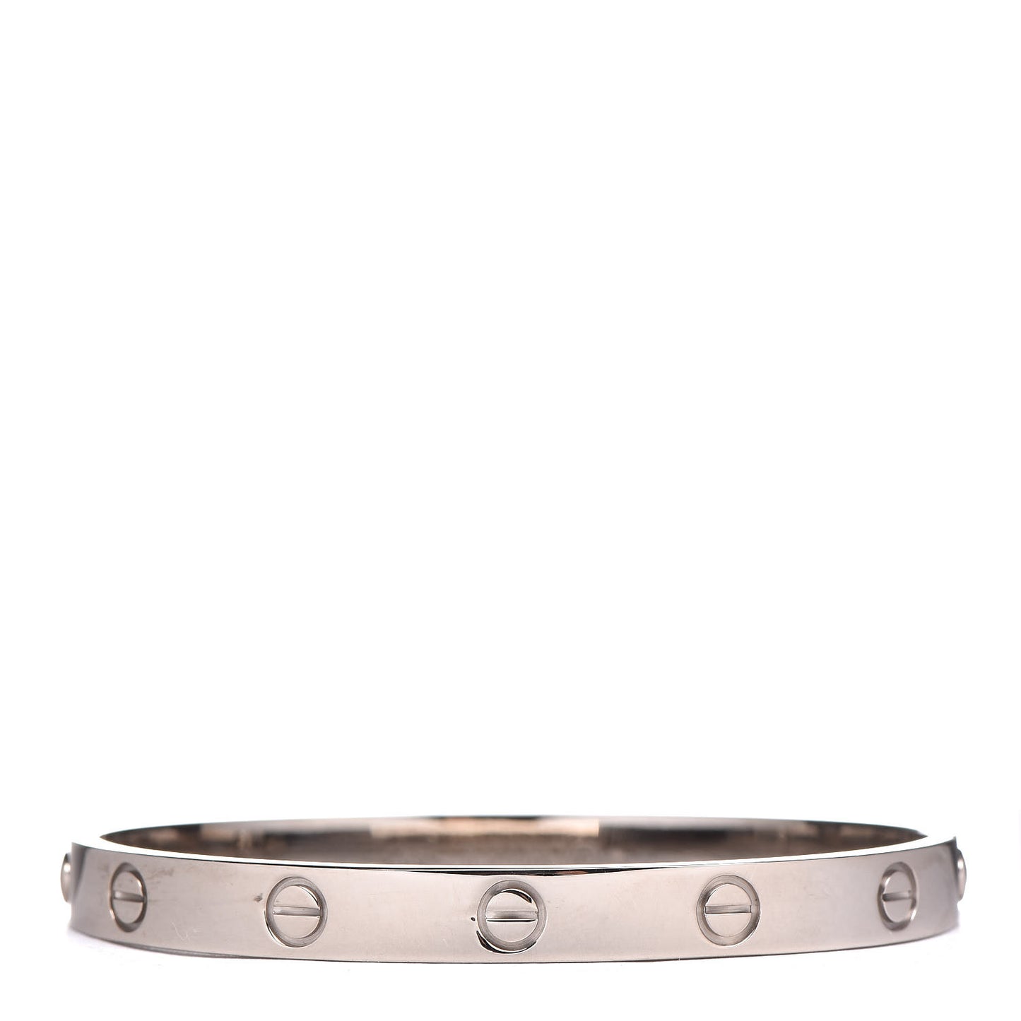 18K White Gold LOVE Bracelet 17