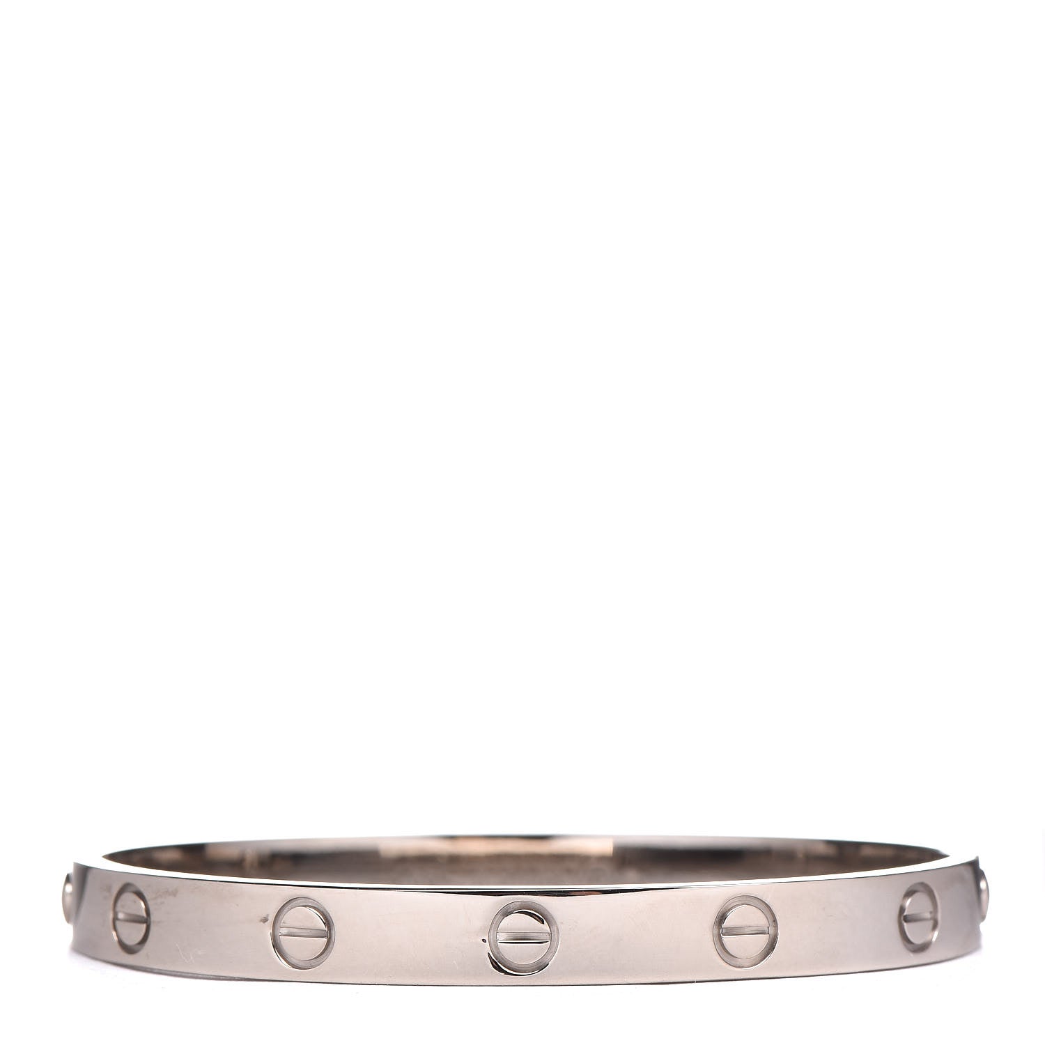 Cartier 18K White Gold LOVE Bracelet 17 3 of 6