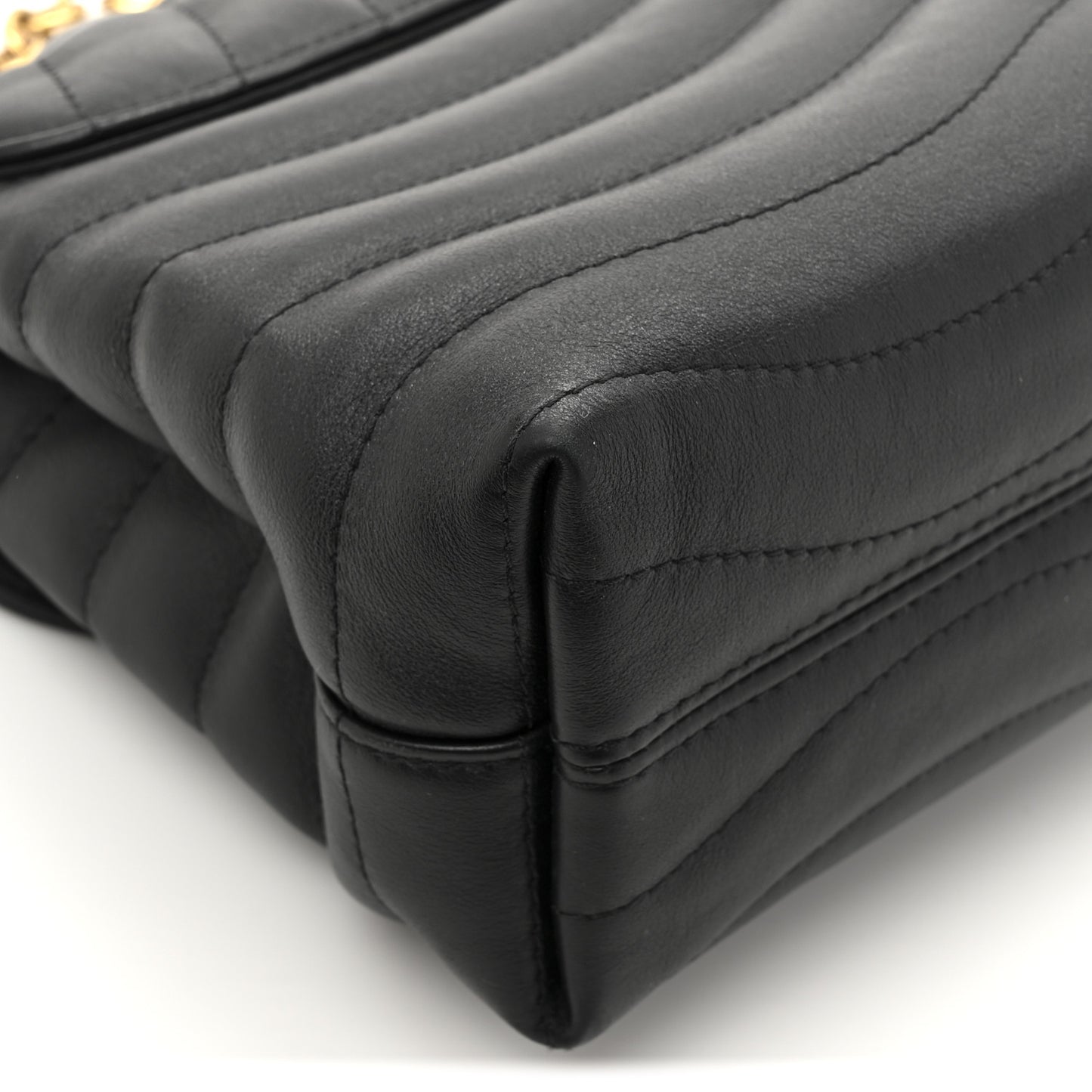 Calfskin LV New Wave Chain Bag GM Black