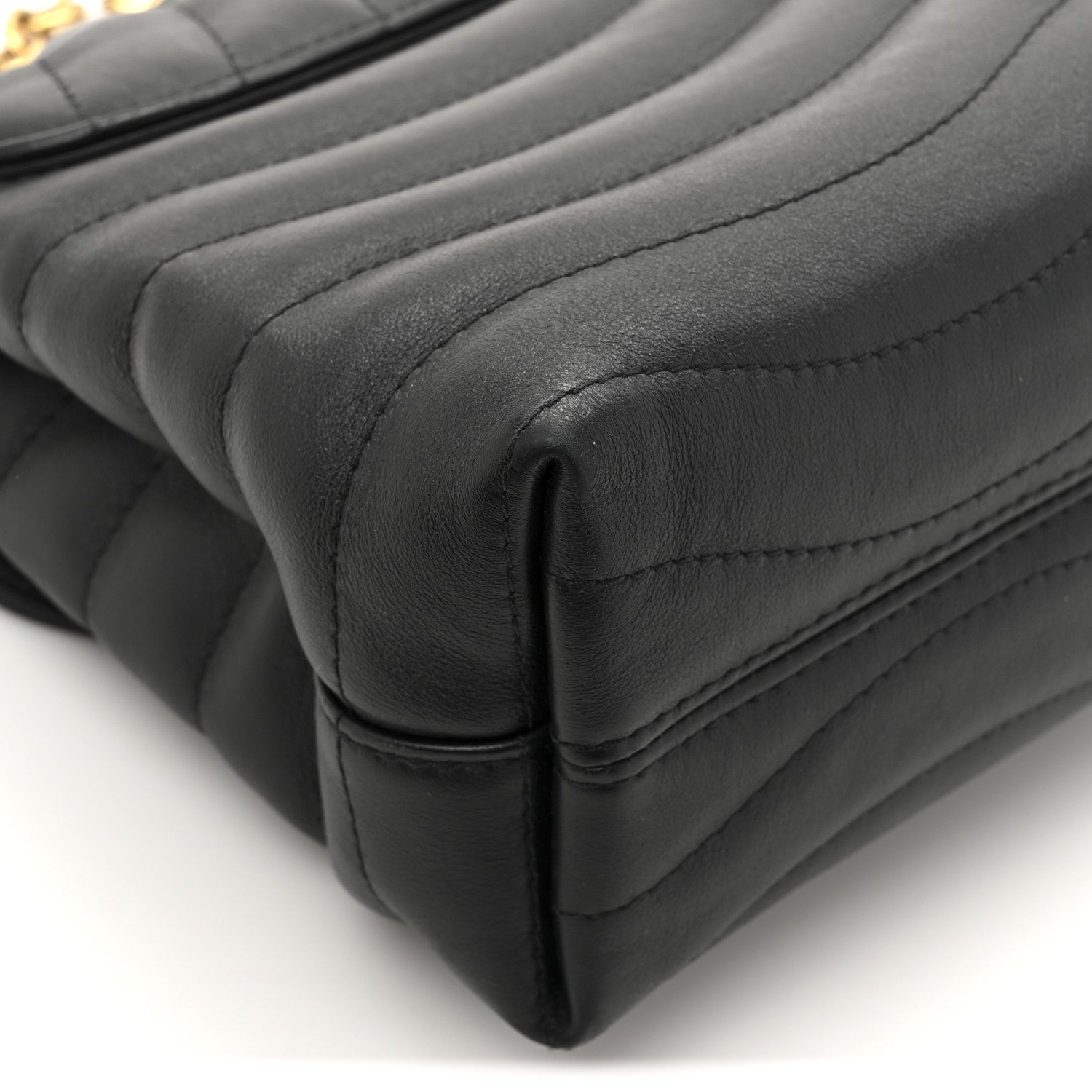 Louis Vuitton Calfskin LV New Wave Chain Bag GM Black 10 of 11