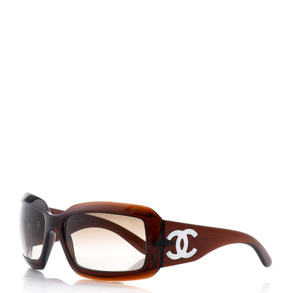 Chanel Mother of Pearl CC Sunglasses 5076-H Brown 1 of 8