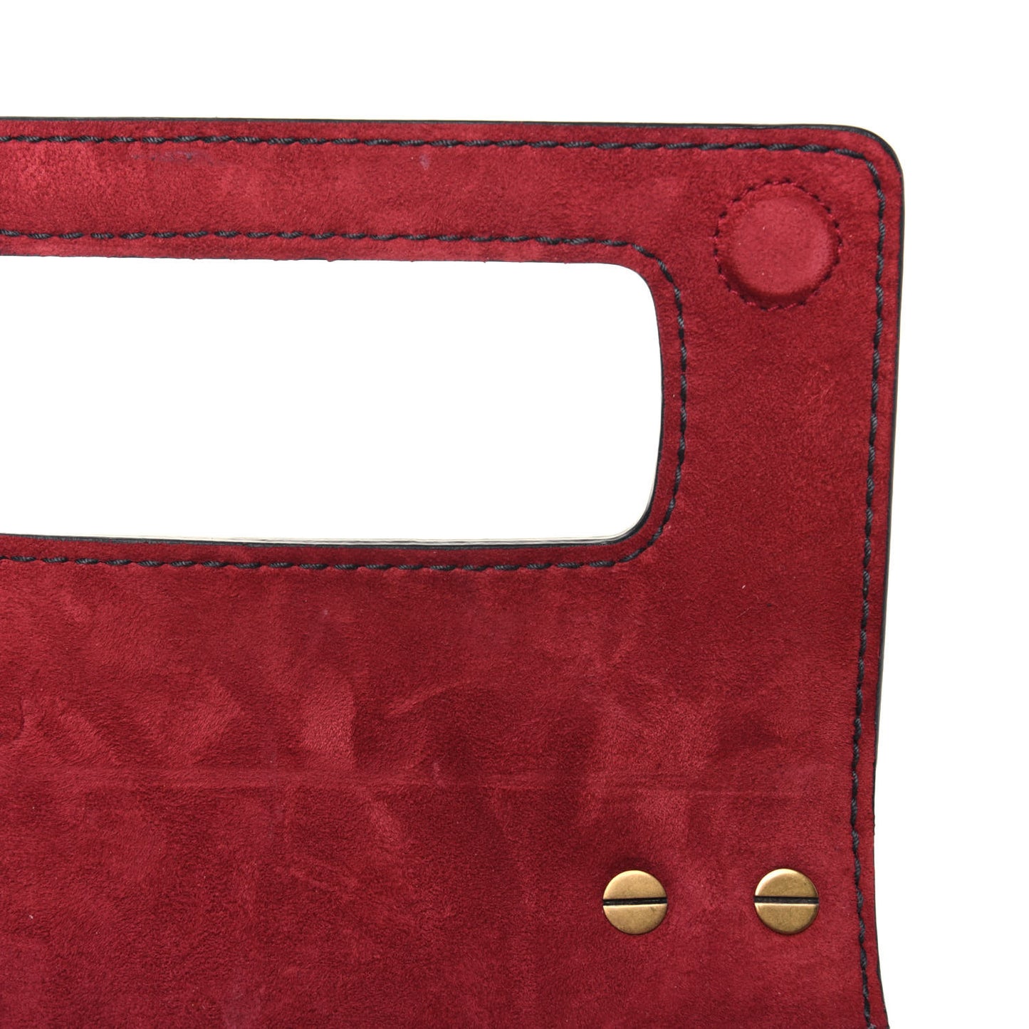 Calfskin Mini J'Adior Chain Flap Bag Red