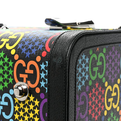 Gucci GG Supreme Monogram Psychedelic Extra Large Savoy Suitcase Black Multicolor 10 of 14