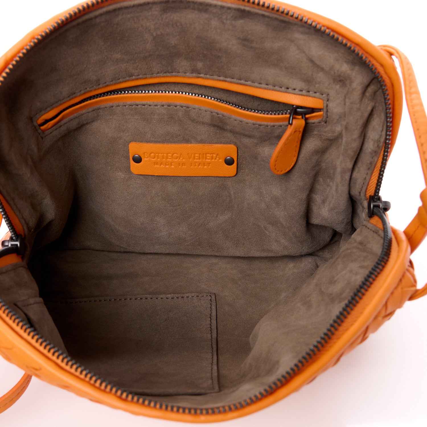 Bottega Veneta Nappa Intrecciato Nodini Crossbody Messenger Orange 5 of 11