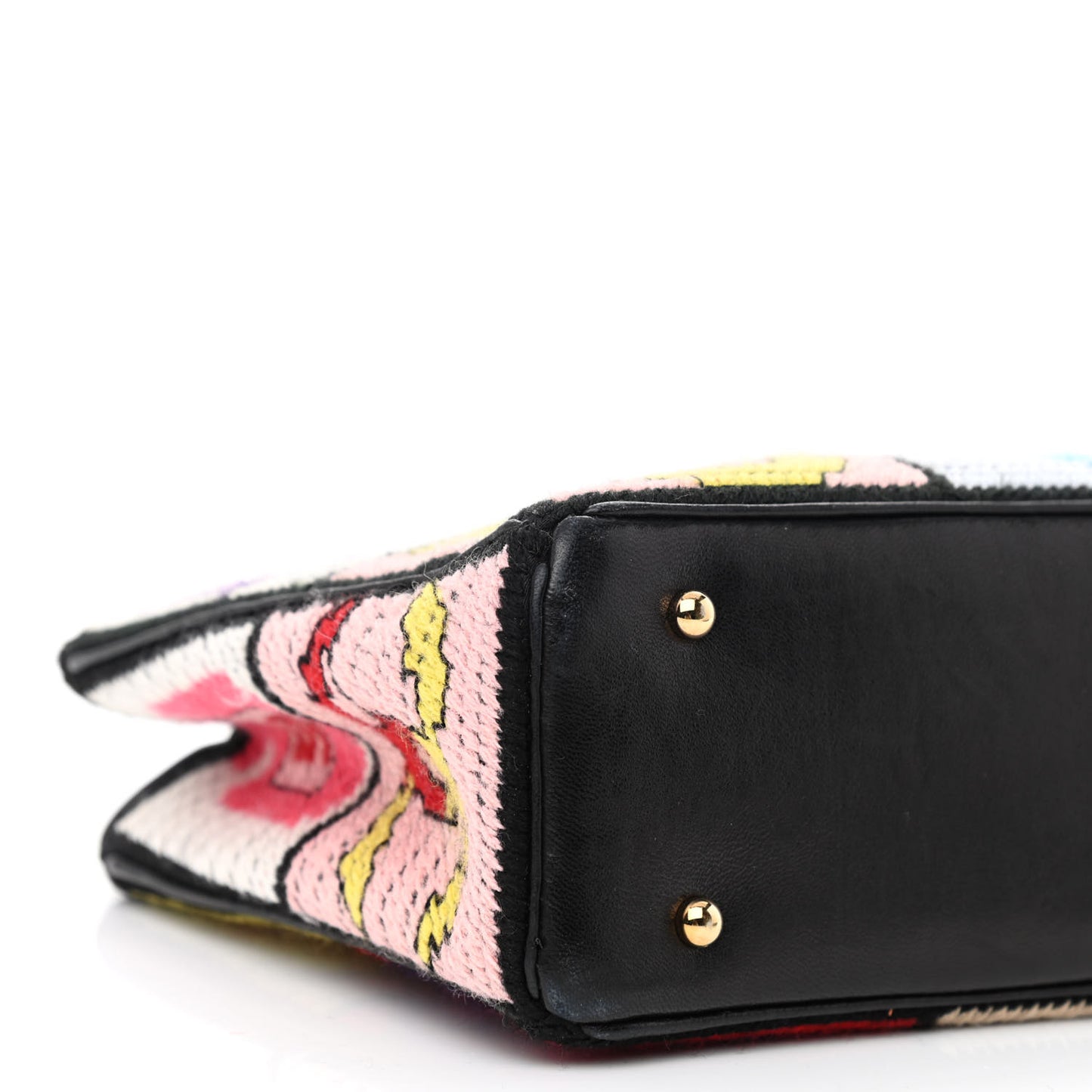 Crochet Precious Symbols Needle Point Shoulder Bag Multicolor