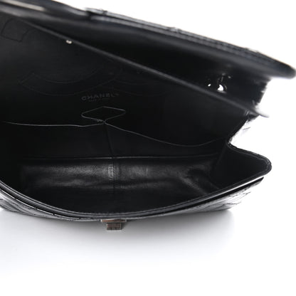 Chanel Distressed Patent Quilted 2.55 Reissue 227 Flap Black 5 of 18